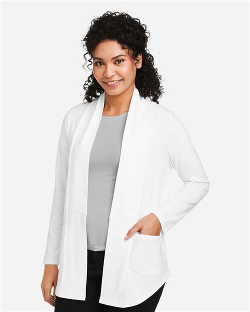 White Women&#39;s Raleigh Stretch Cardigan - DP125W