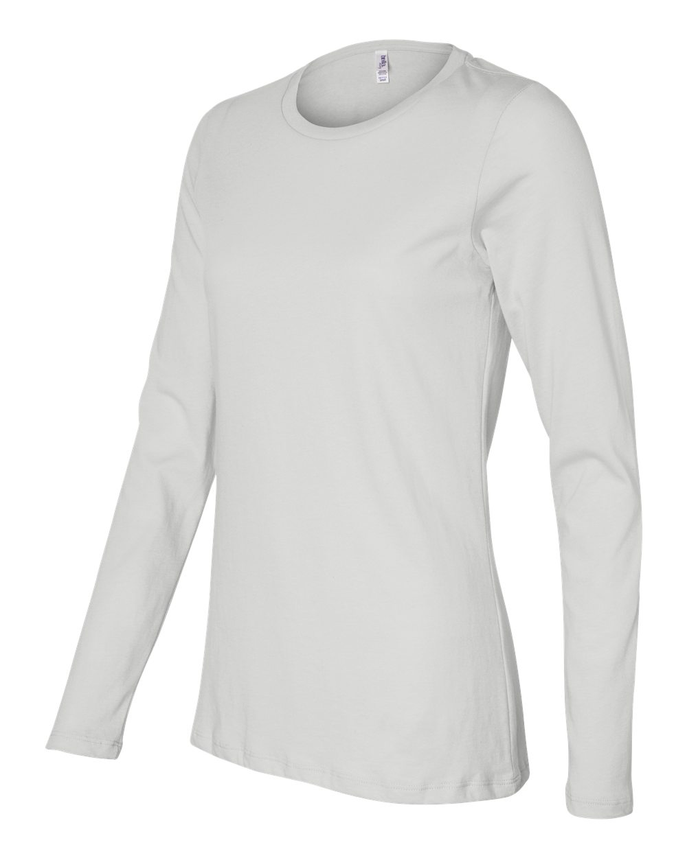 White Women’s Relaxed Jersey Long Sleeve Tee - 6450