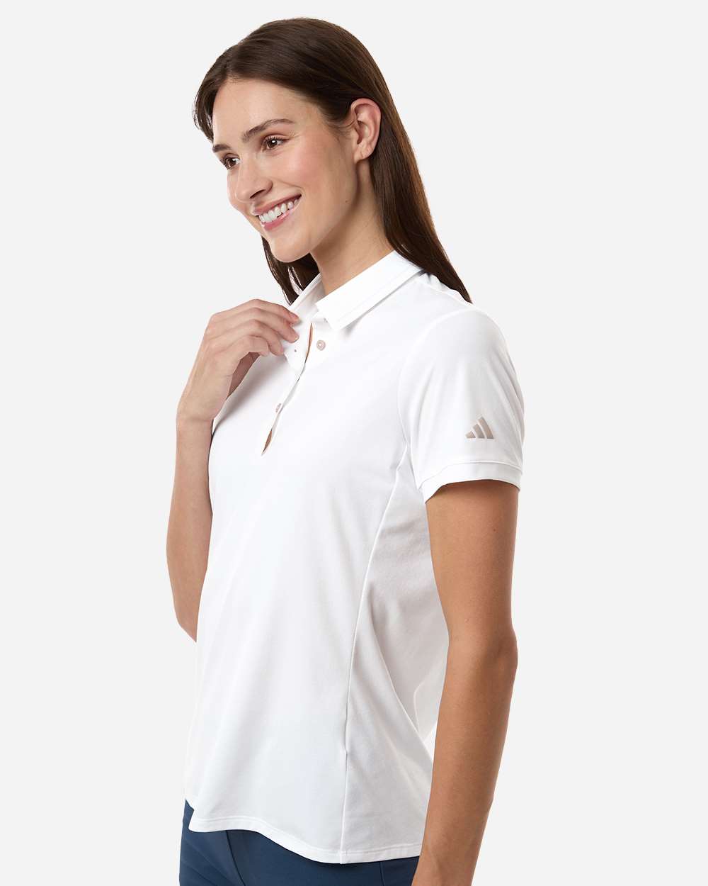 White Women's Ultimate365 Tour Twistknit Polo - A1016