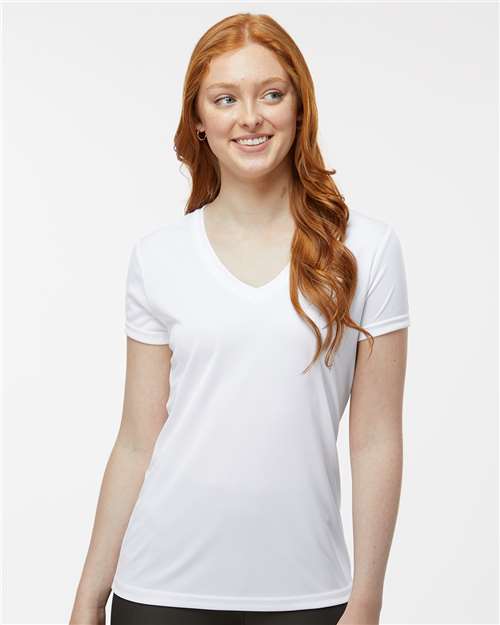 White Women's Vera V-Neck T-Shirt - 203