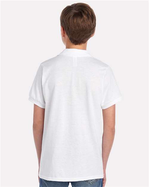 White Youth Dri-Power® Polo - 437K