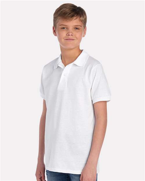White Youth Dri-Power® Polo - 437K