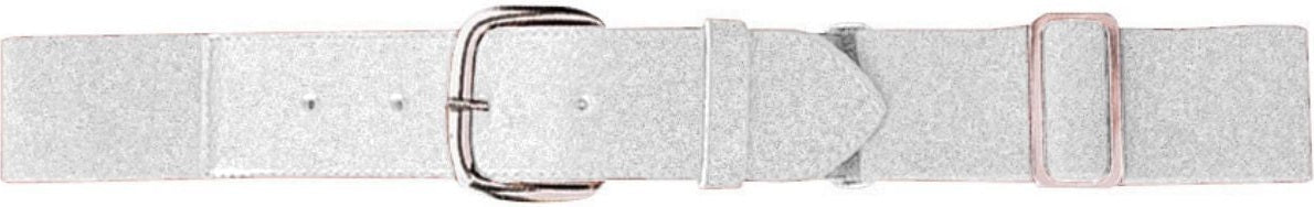 WHITE YOUTH ELASTIC BASEBALL BELT