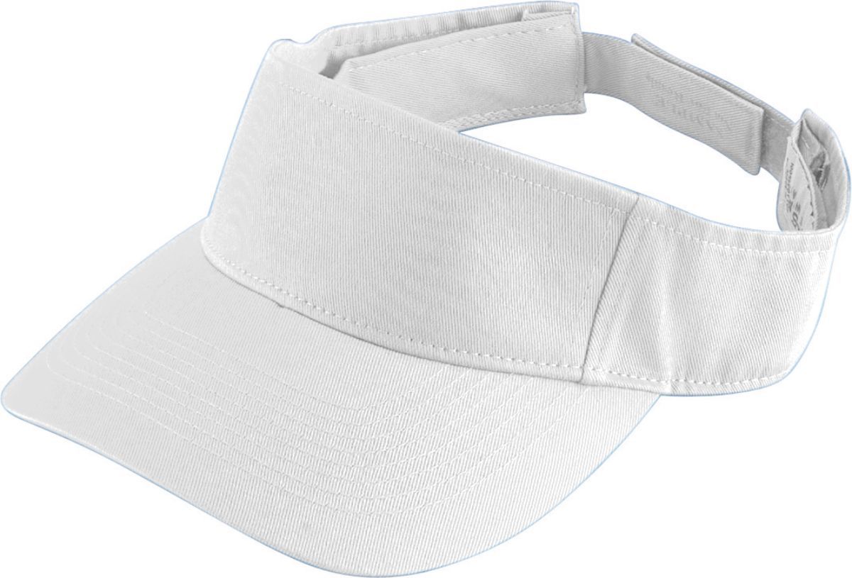 WHITE YOUTH SPORT TWILL VISOR
