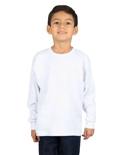 White Youth Thermal T-Shirt - SHTHRMY