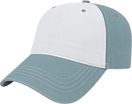 Cap America i1002 Relaxed Golf Cap - White Smoke Blue