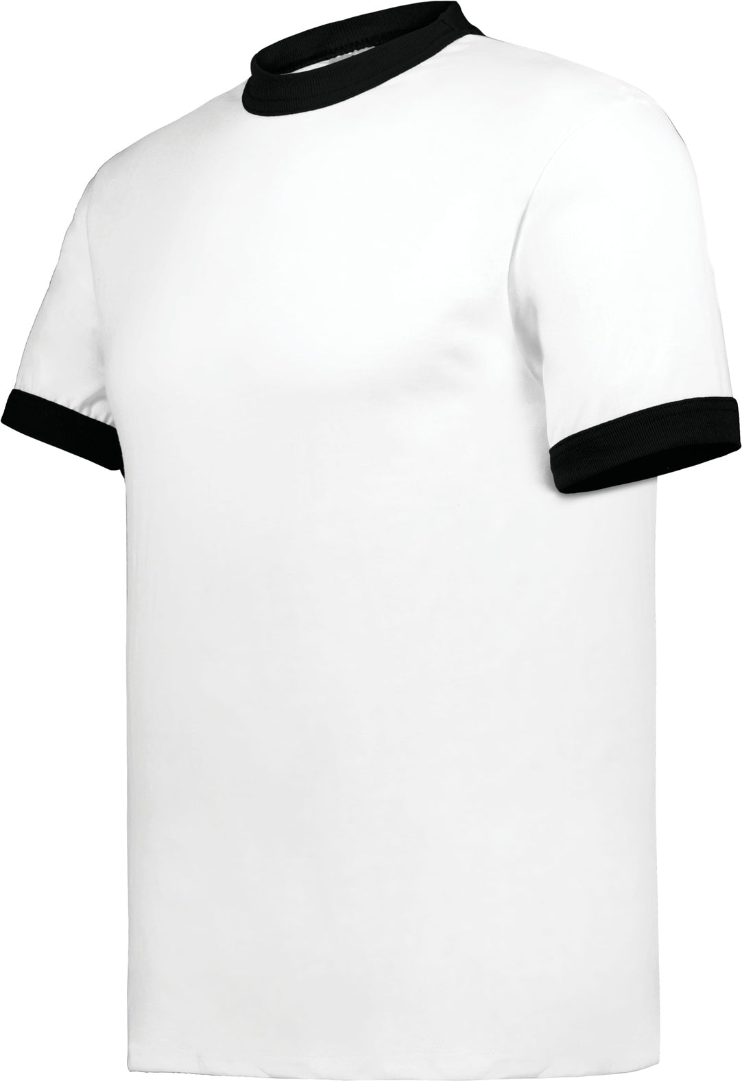 WHITE/BLACK ADULT RINGER T-SHIRT