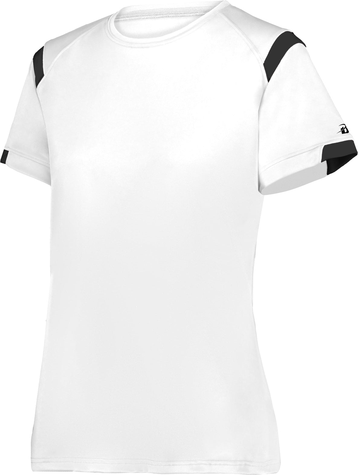 WHITE/BLACK (BA) ON THE RISE LADIES TEE