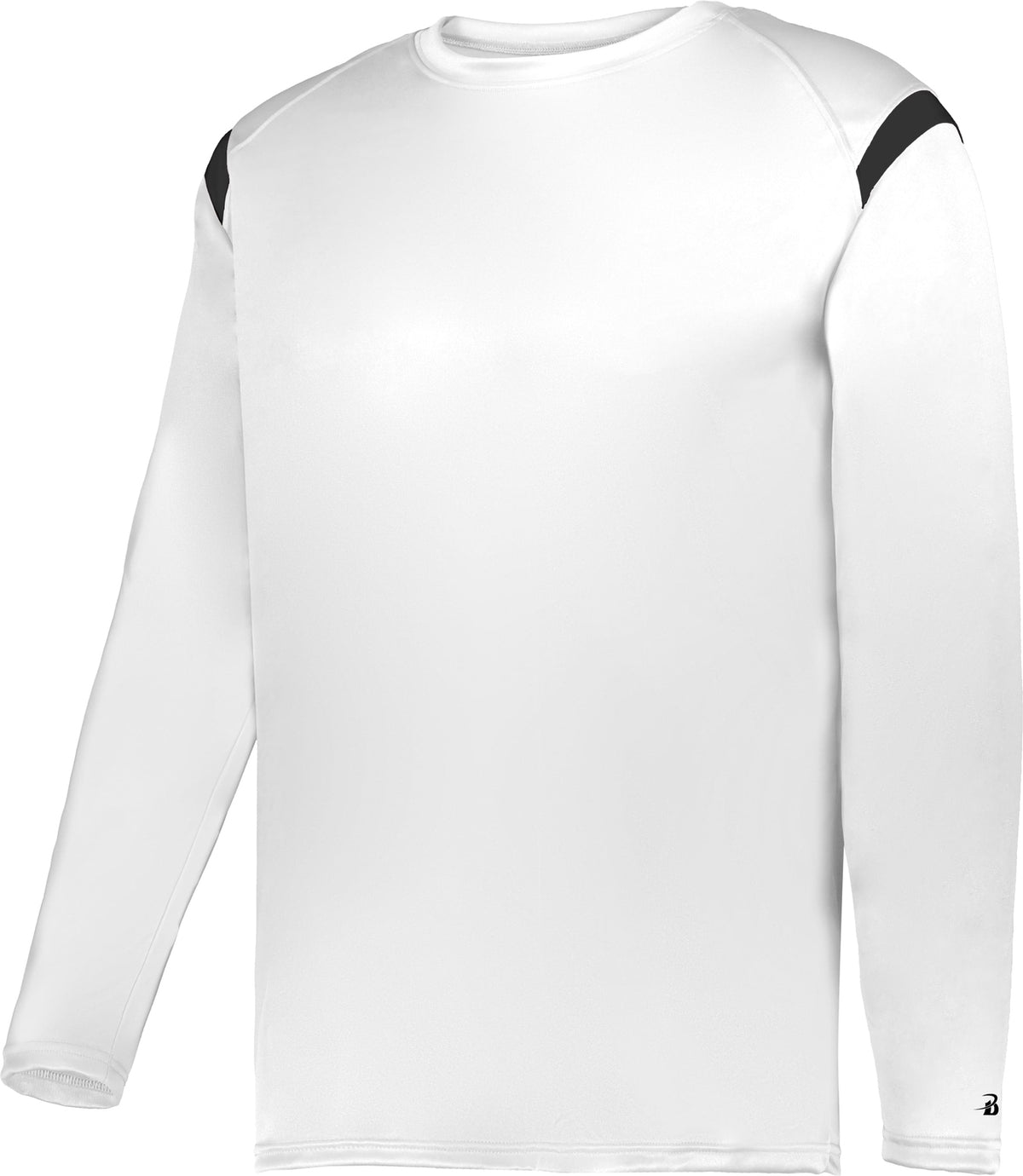 WHITE/BLACK (BA) ON THE RISE L/S TEE