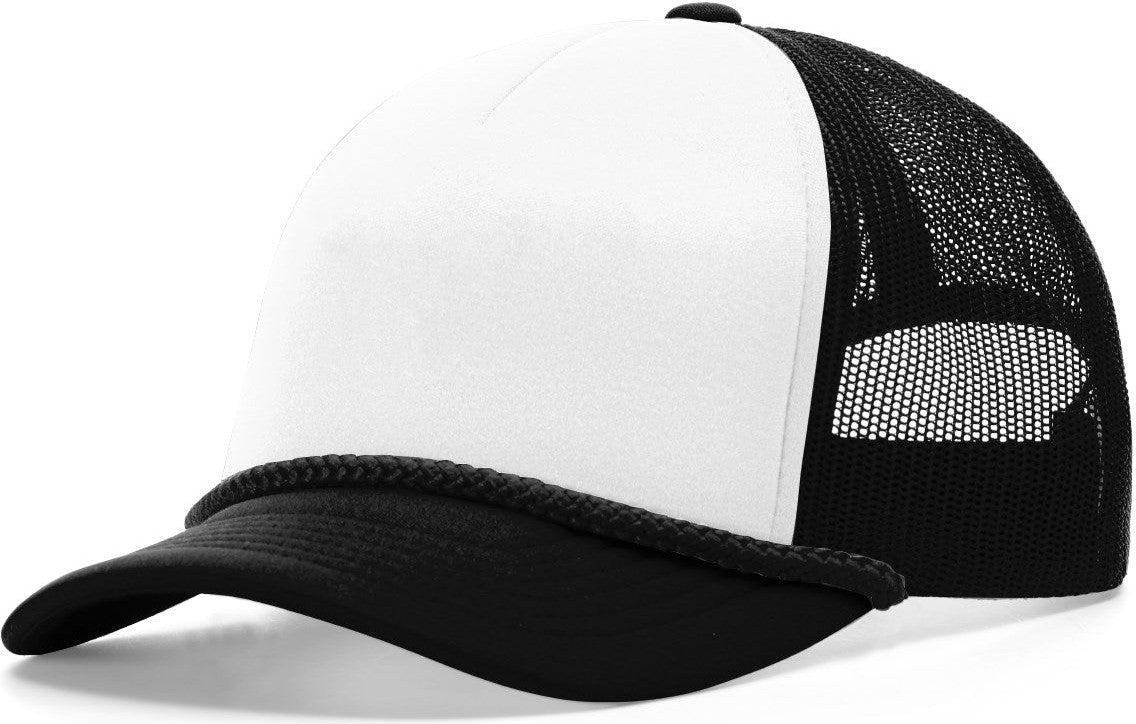 White/Black-Black Low Pro Foamie Trucker