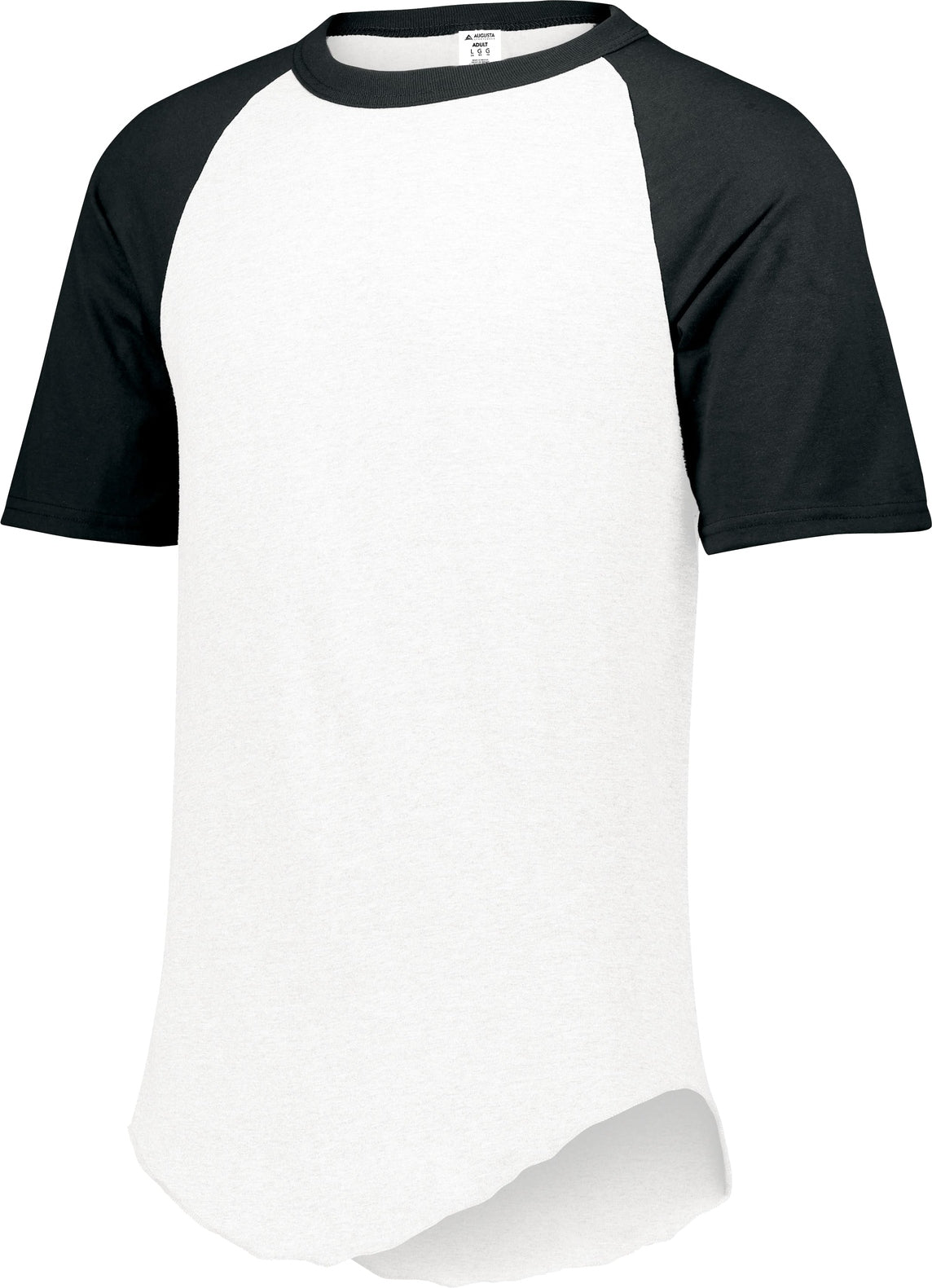 WHITE/BLACK SHORT SLEEVE BASEBALL JERSEY