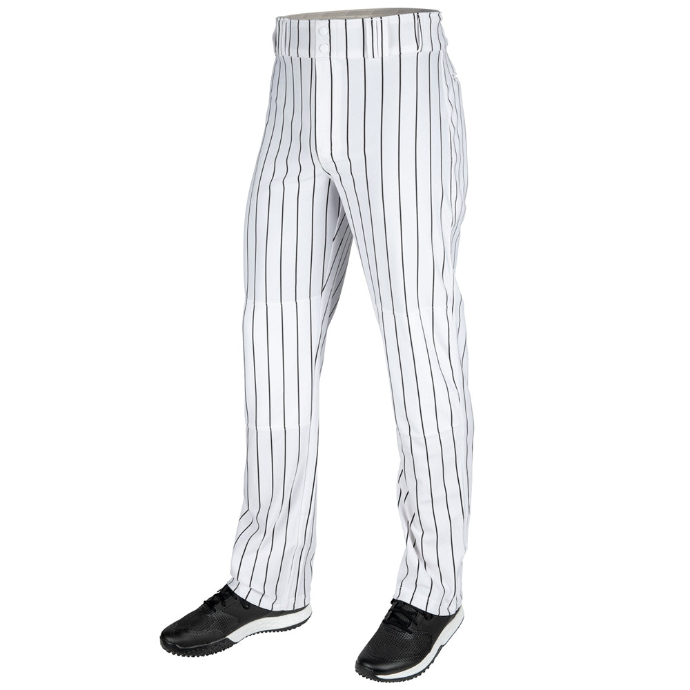 WHITE,BLACK Triple Crown 2.0 Open Bottom Pinstripe Pant