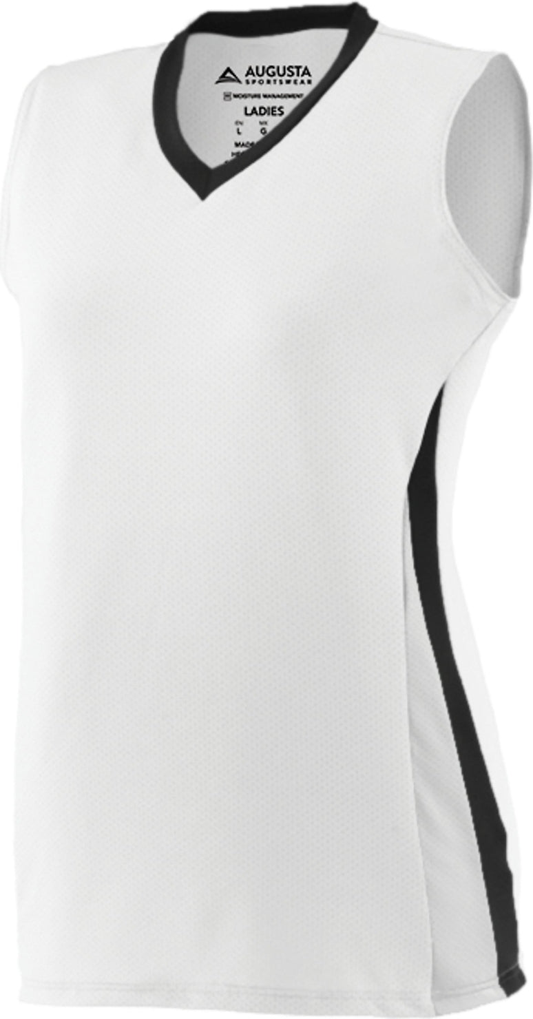 WHITE/BLACK/WHITE GIRLS TORNADO JERSEY