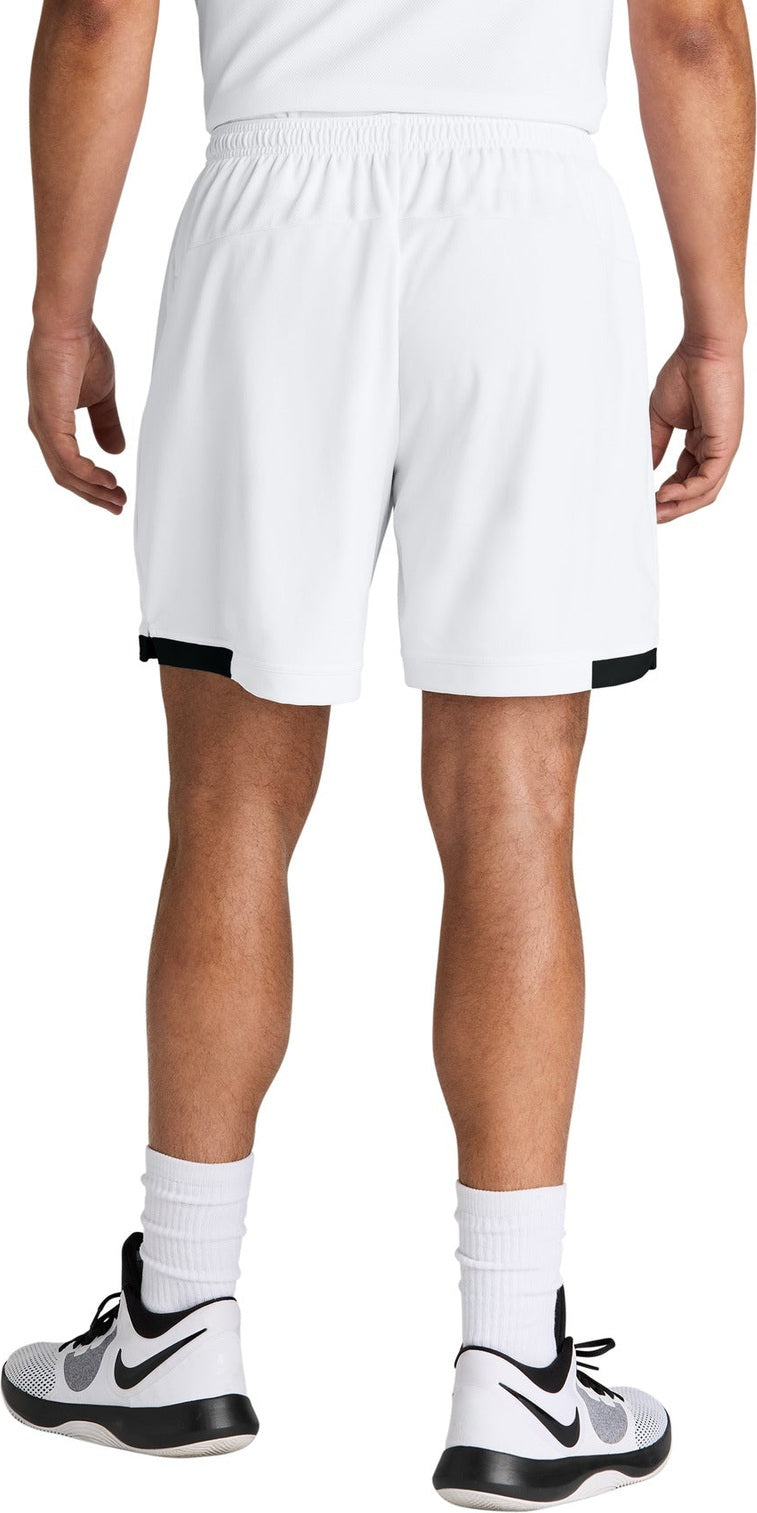 White/Blk Sport-Tek Club 7" Short ST442