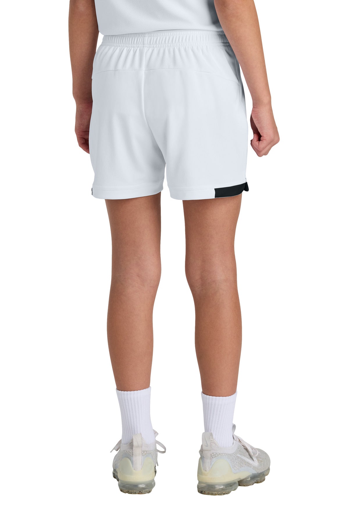 White/Blk Sport-Tek Youth Club 5" Short YST442