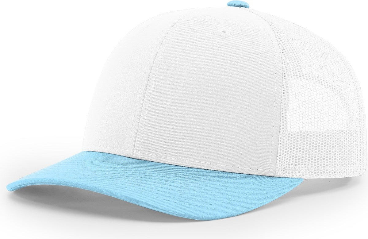 White/Columbia Blue Trucker