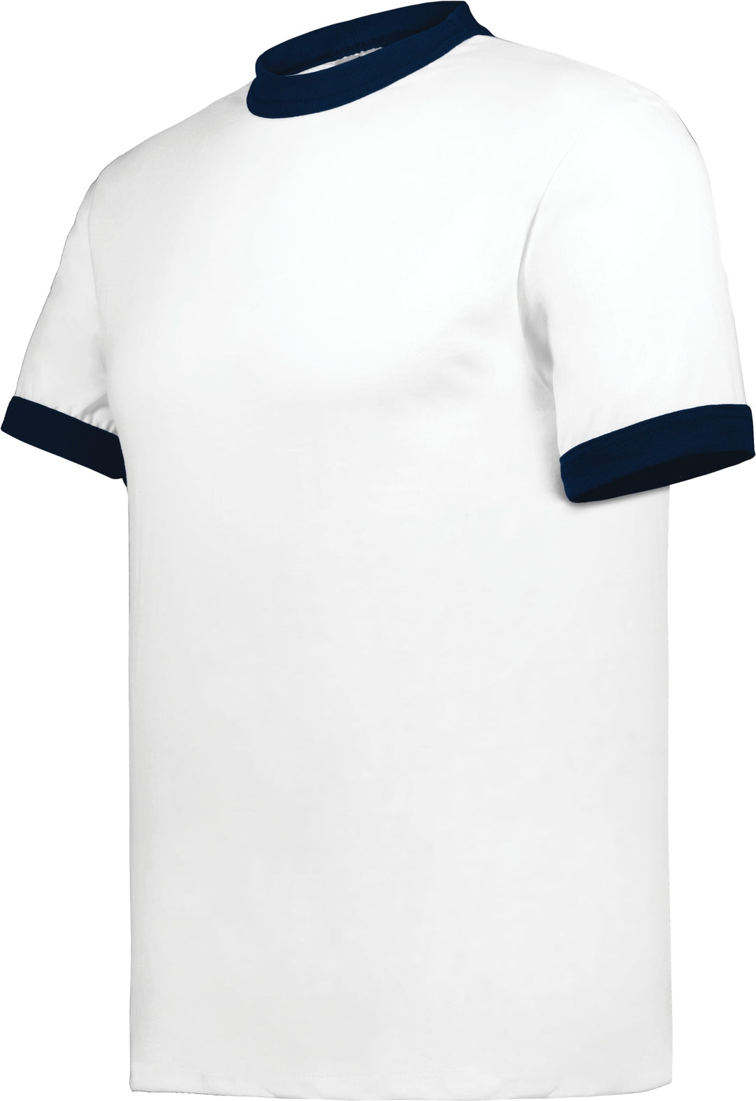 WHITE/NAVY ADULT RINGER T-SHIRT