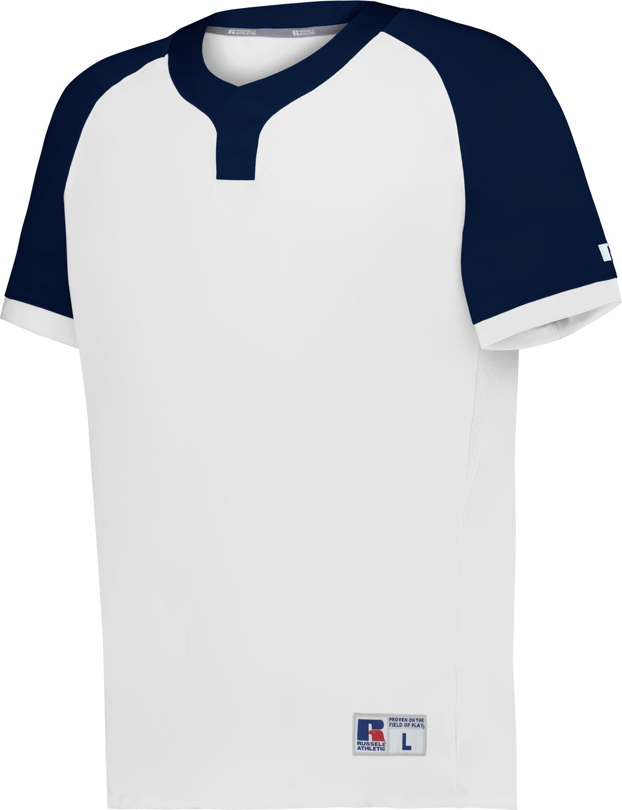 WHITE/NAVY BASELINE 2BTN BB JSY