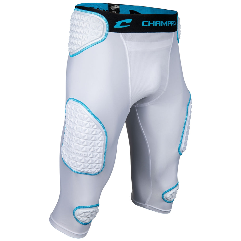 WHITE,OPTIC BLUE Bull Rush 7-Pad Girdle