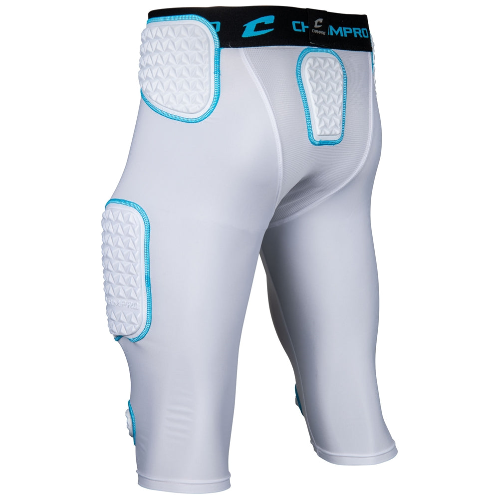 WHITE,OPTIC BLUE Bull Rush 7-Pad Girdle