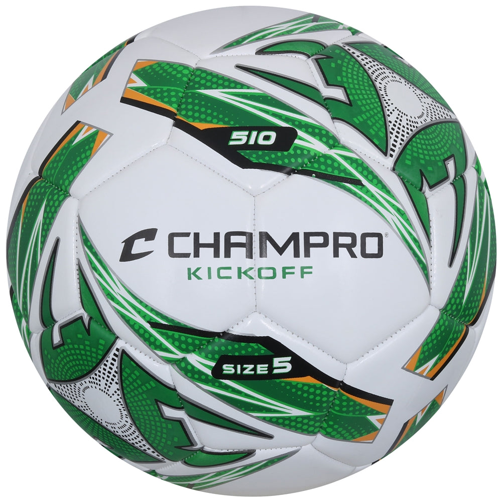 WHITE,OPTIC GREEN Kickoff Soccer Ball