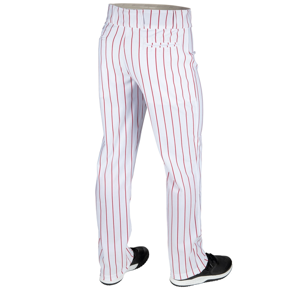 WHITE,SCARLET Triple Crown 2.0 Open Bottom Pinstripe Pant