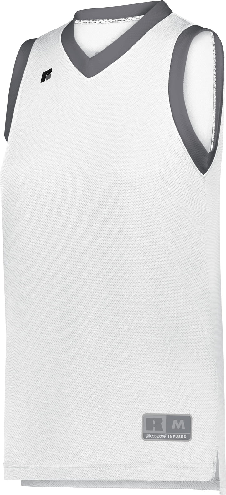WHITE/STEALTH LDS COOLCORE ELITE JERSEY