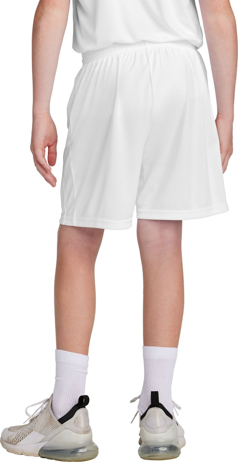 Wht/Wht Sport-Tek Youth Competitor United 5" Short YST103