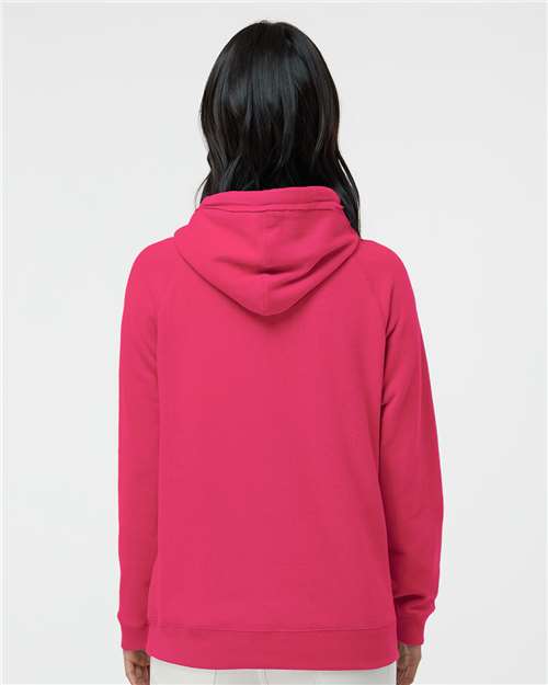 Wildberry Women&#39;s Sueded V-Neck Hooded Sweatshirt - 8836