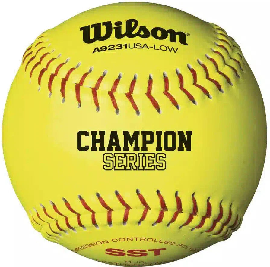 Wilson 11’’ Asa.47 Cor/375 Leathr Polycore Wta9231b- Dozen - Yellow / 11