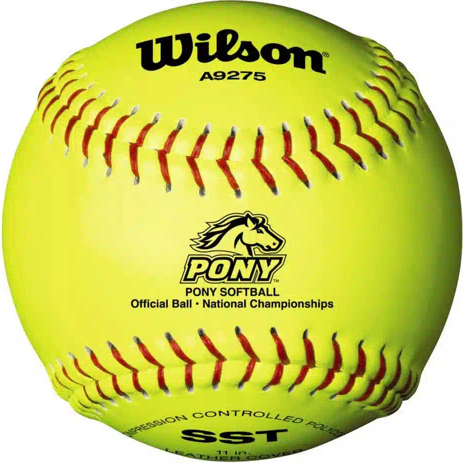 Wilson 11’’ Pony/leather Polycore Wta9275b- Dozen - Yellow / 11
