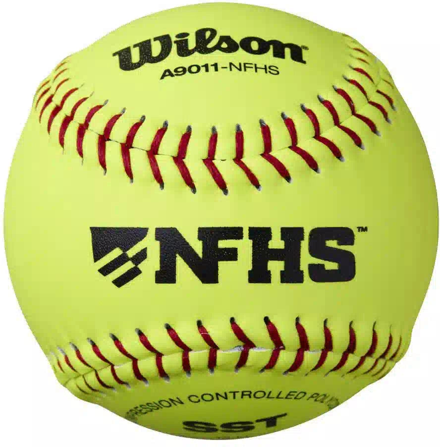 Wilson 12’’ Nfhs/leather Polycore Wta9011bs- Dozen - Yellow / 12