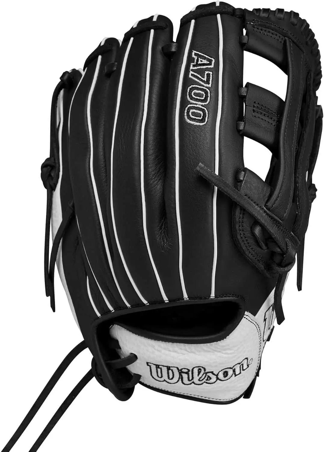 Wilson 2024 A700 12.00’’ Fastpitch Infield Glove - Black White - Right Throw