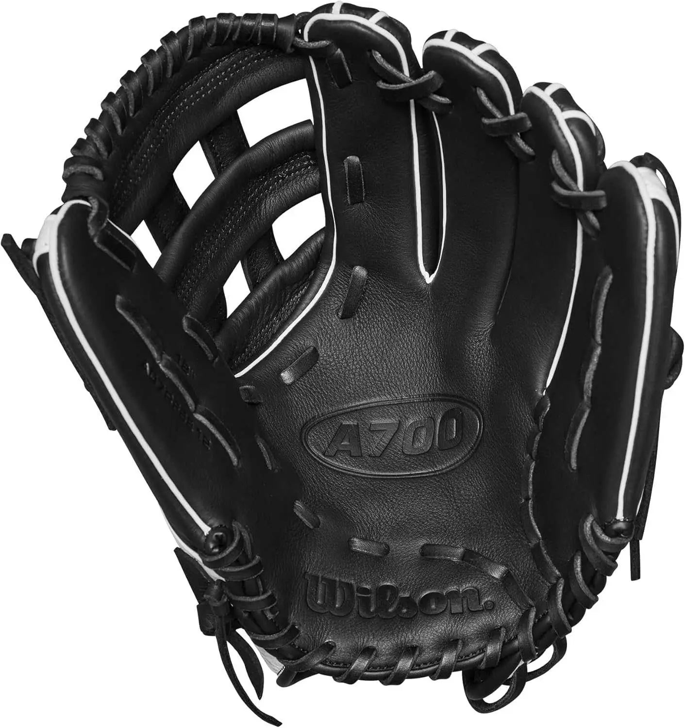 Wilson 2024 A700 12.00’’ Fastpitch Infield Glove - Black White - Right Throw