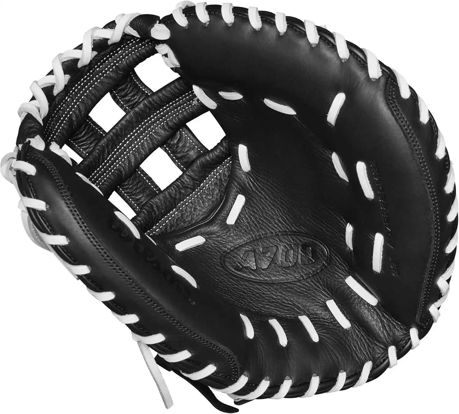 Wilson 2024 A700 33.00’’ Fastpitch Catcher’s Mitt - Black White - Right Throw