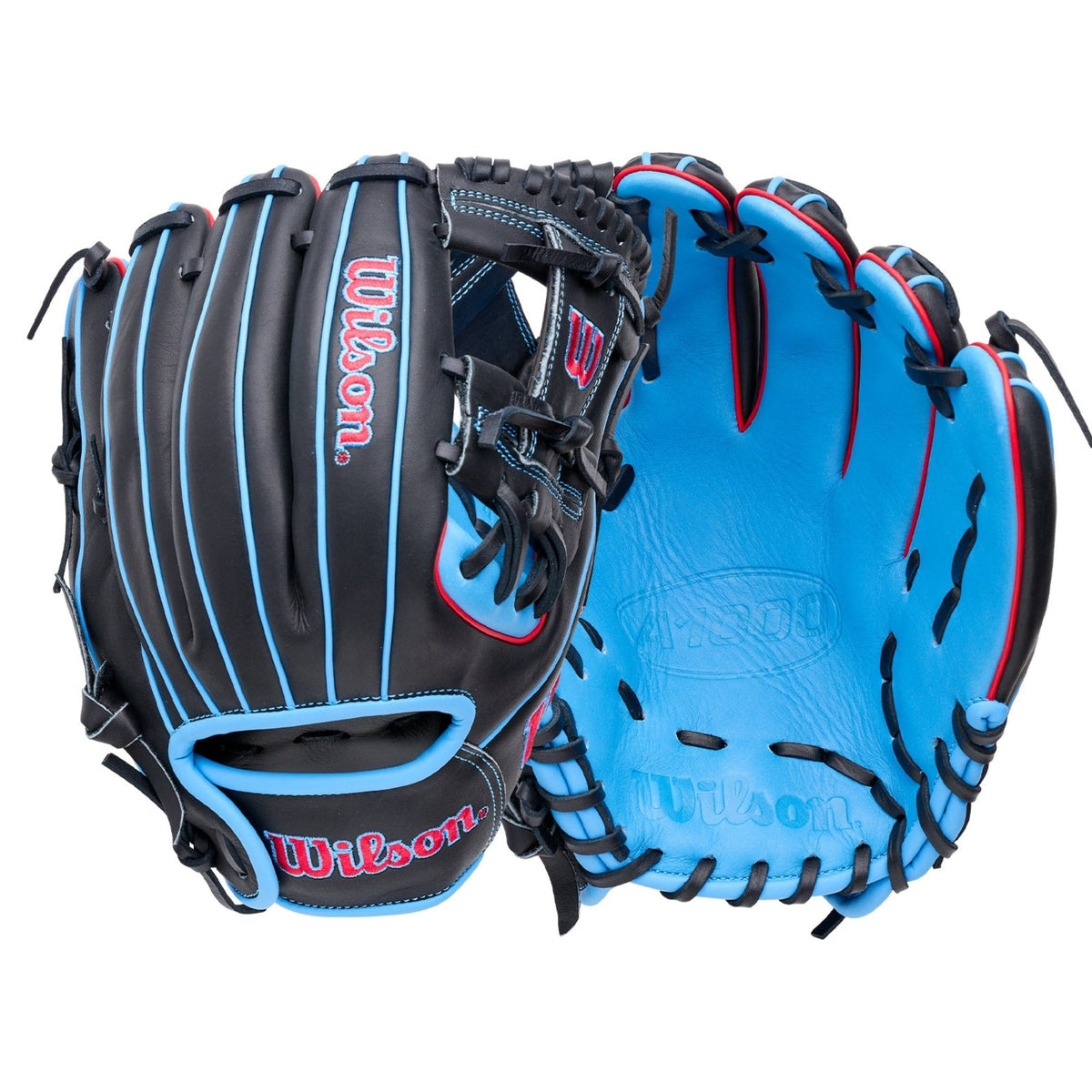 Wilson 2027 A1000 Dp15 11.50’’ Infield Baseball Glove Wbg02402rtdp15 - Black Blue