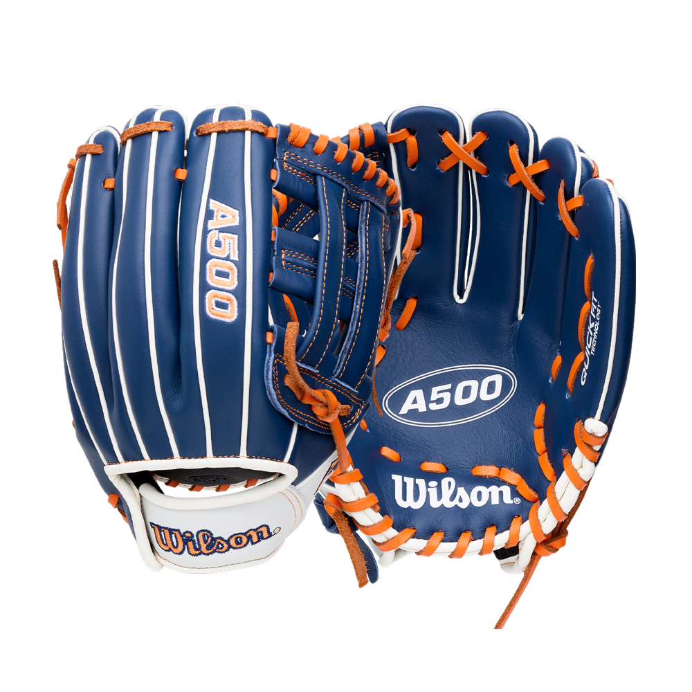 Wilson 2027 A500 10.50’’ Infield Baseball Glove Wbg08401rt105 - Navy Orange