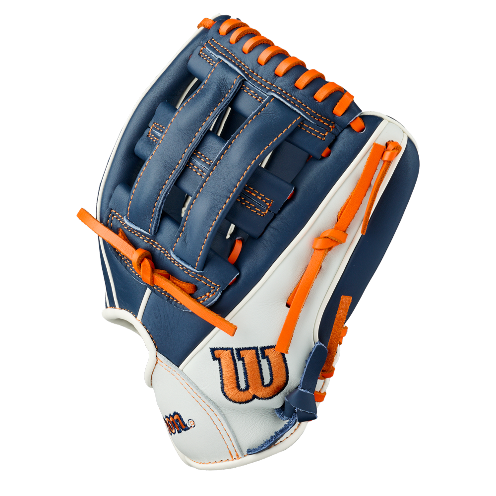 Wilson 2027 A500 10.50’’ Infield Baseball Glove Wbg08401rt105 - Navy Orange