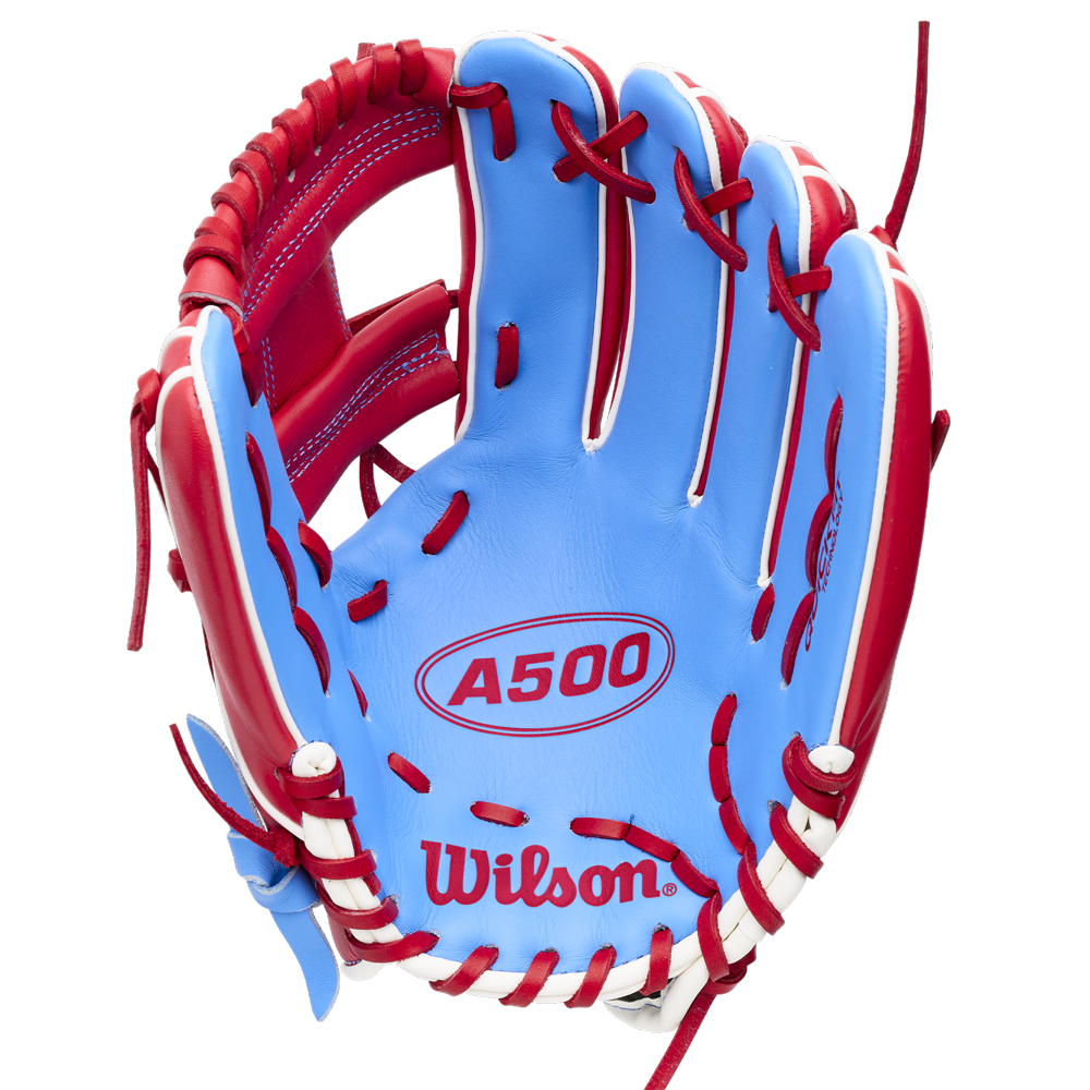 Wilson 2027 A500 11.00’’ Infield Baseball Glove Wbg08501rt11 - Red Blue