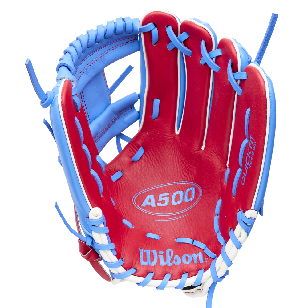 Wilson 2027 A500 11.50’’ Infield Baseball Glove Wbg08601rt115 - Blue Red