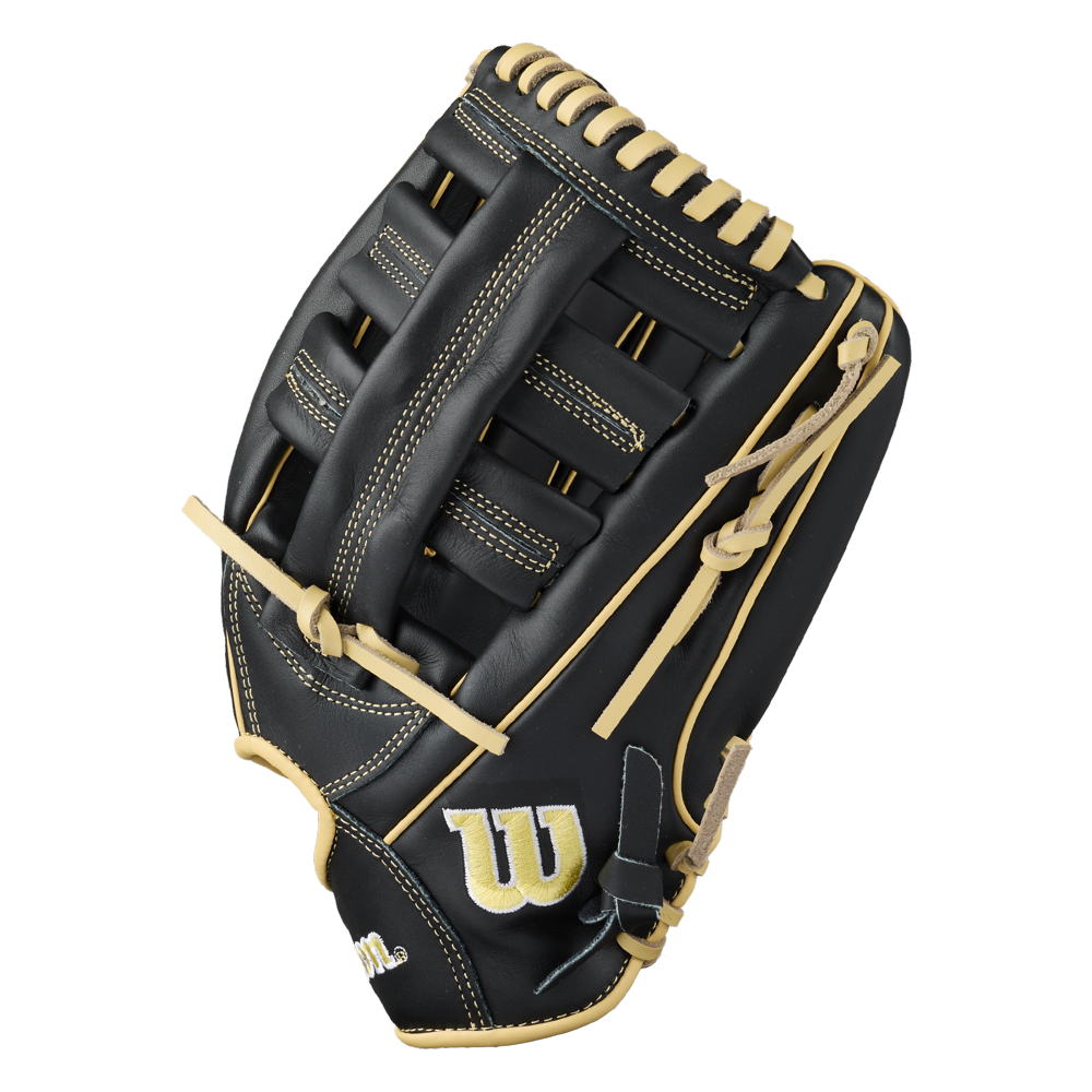 Wilson 2027 A500 12.50’’ Outfield Baseball Glove Wbg08801rt125 - Black Yellow