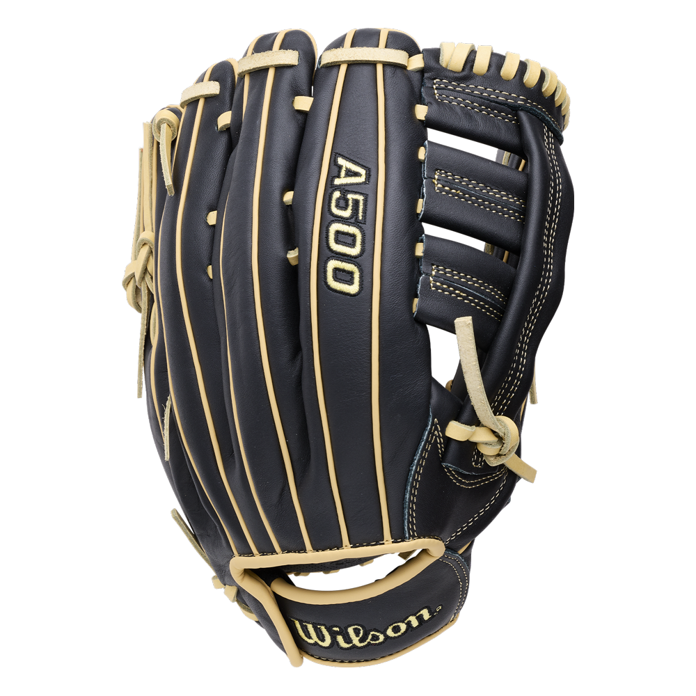 Wilson 2027 A500 12.50’’ Outfield Baseball Glove Wbg08801rt125 - Black Yellow