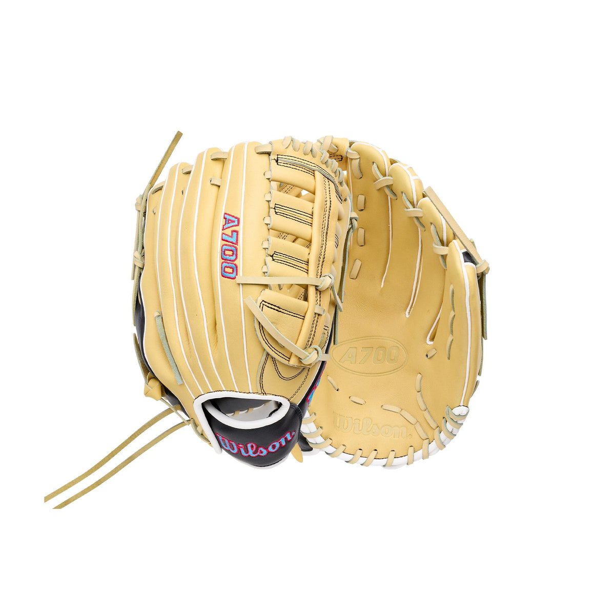 Wilson 2027 A700 12.50’’ Outfield Baseball Glove Wbg04601rt125 - Yellow Black