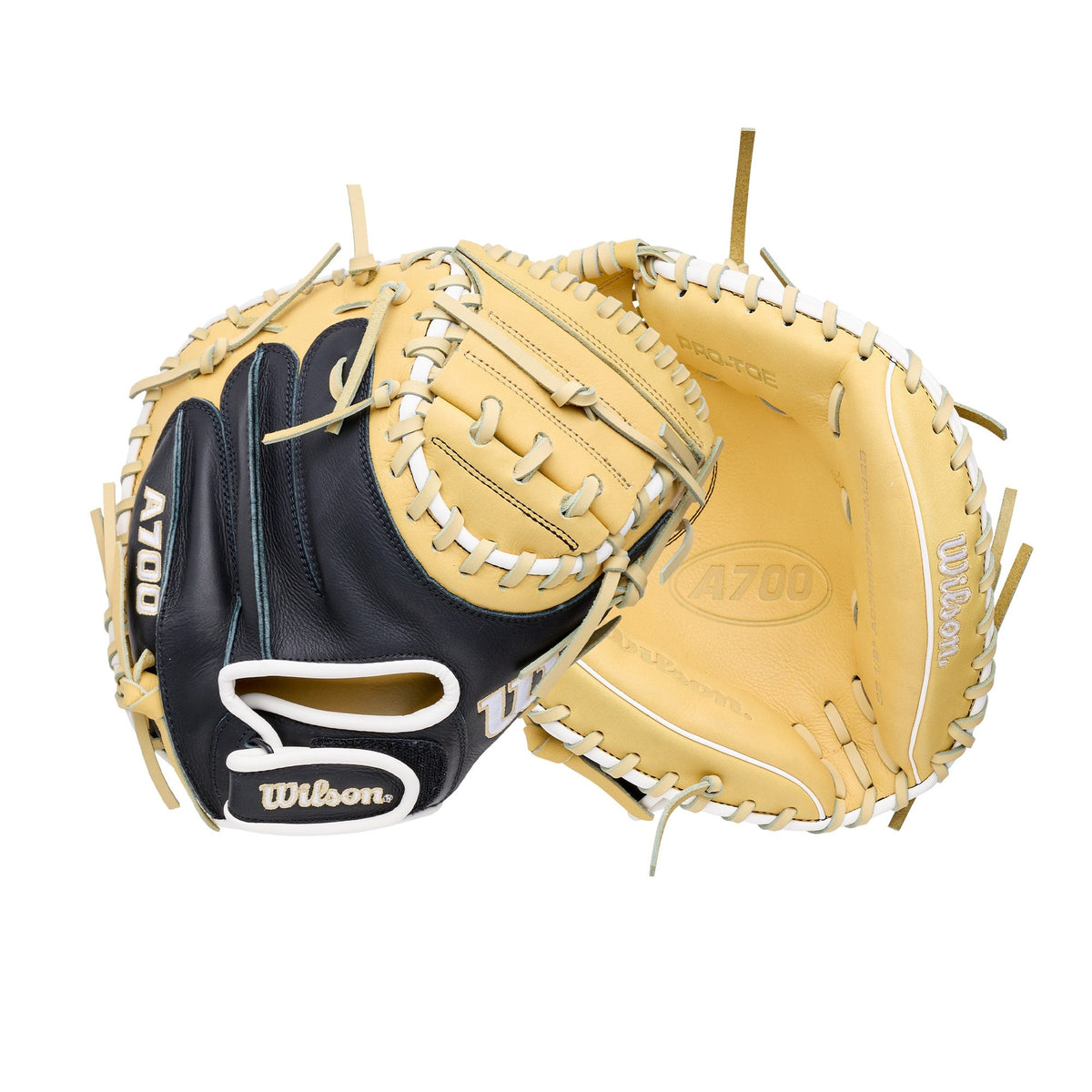 Wilson 2027 A700 32.50’’ Catcher’s Mitt Wbg04701rt325 - Yellow Black