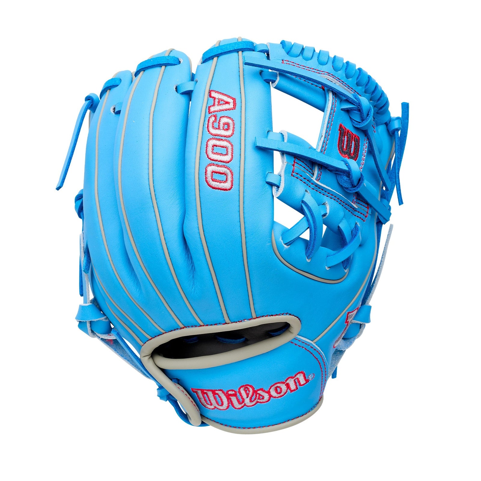 Wilson 2027 A900 11.25’’ Infield Baseball Glove Wbg03901rt1125 - Blue Silver