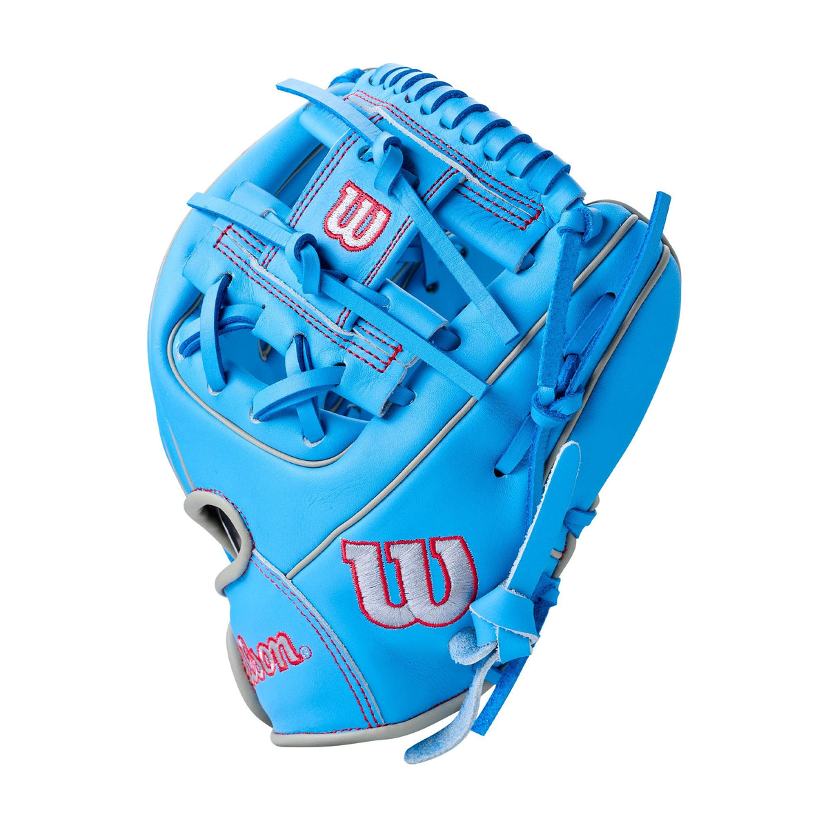 Wilson 2027 A900 11.25’’ Infield Baseball Glove Wbg03901rt1125 - Blue Silver