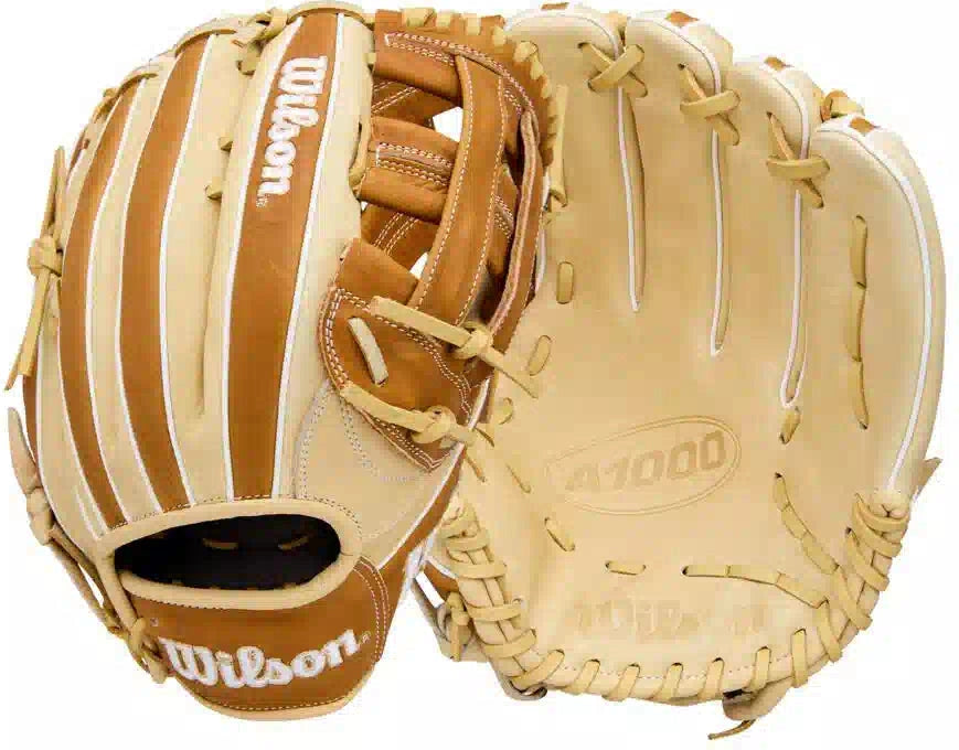 Wilson A1000 1750 12.50’’ Outfield Baseball Glove Wbw103964 - Blonde Saddle White