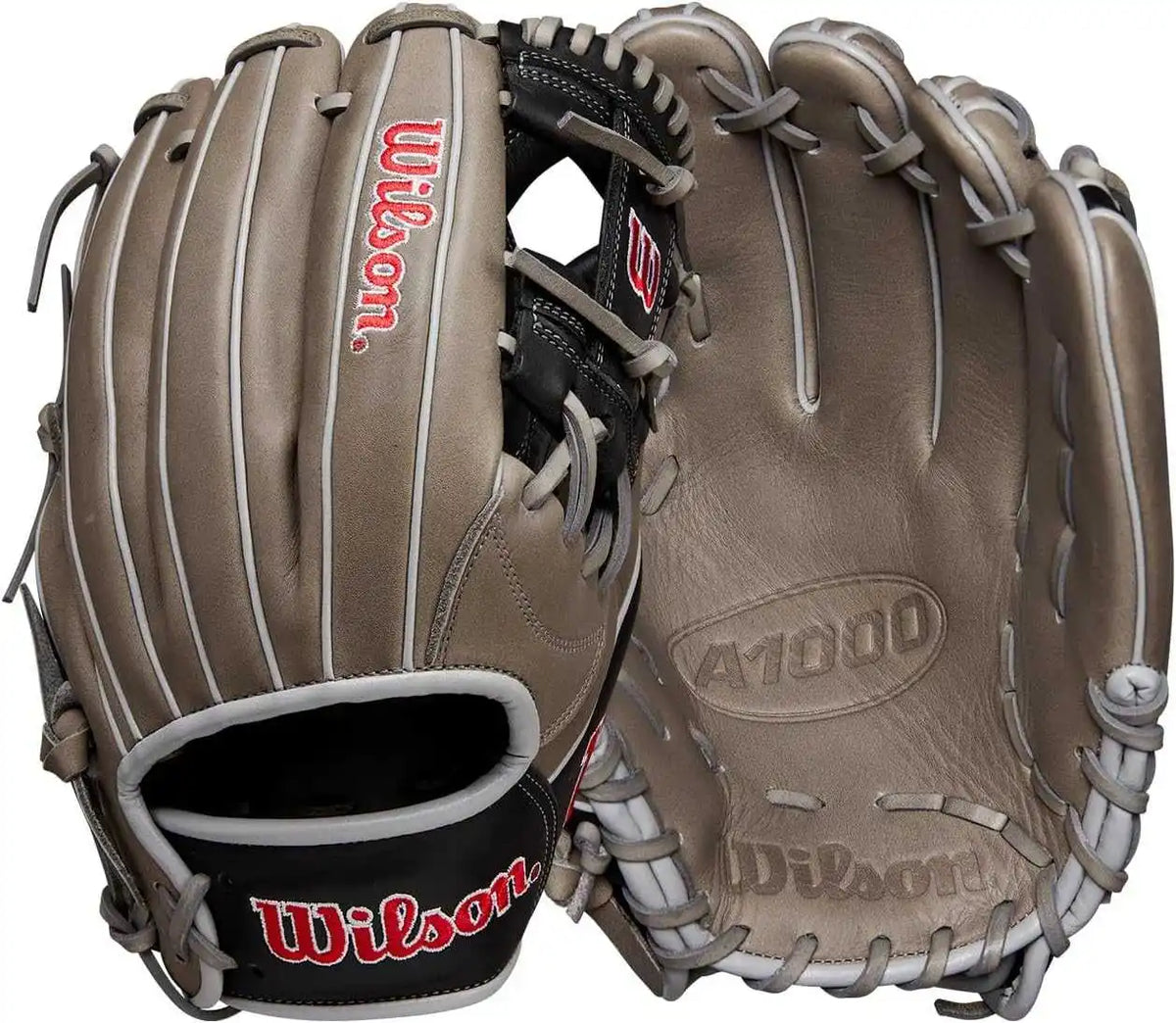 Wilson A1000 1787 11.75’’ Infield Glove Wbw1025801175 - Gray Black Red - White / Right Throw