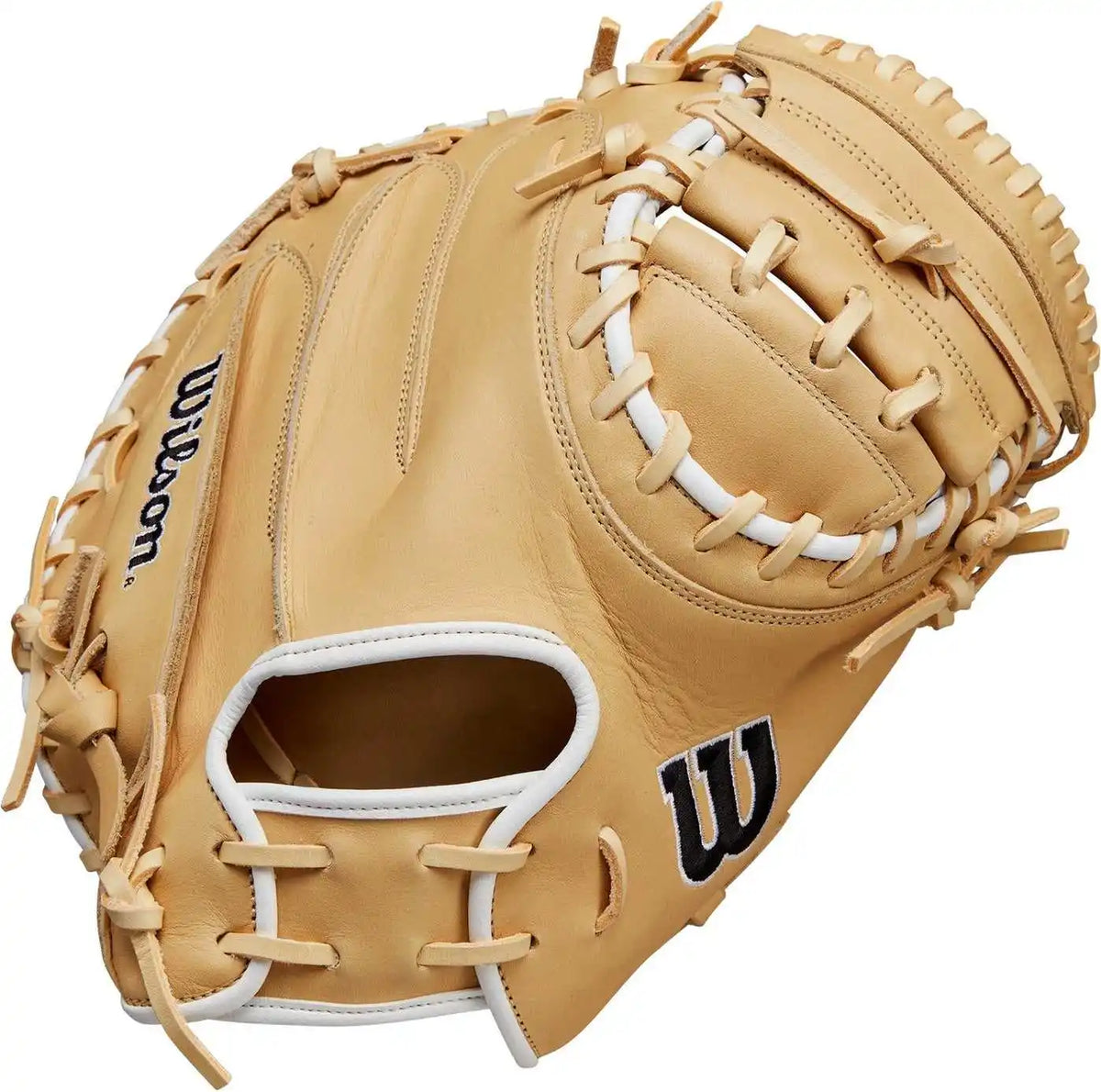 Wilson A1000 Cm33 33.00’’ Catcher’s Mitt Wbw10258933 - Blonde Black White - Cork / Right Throw