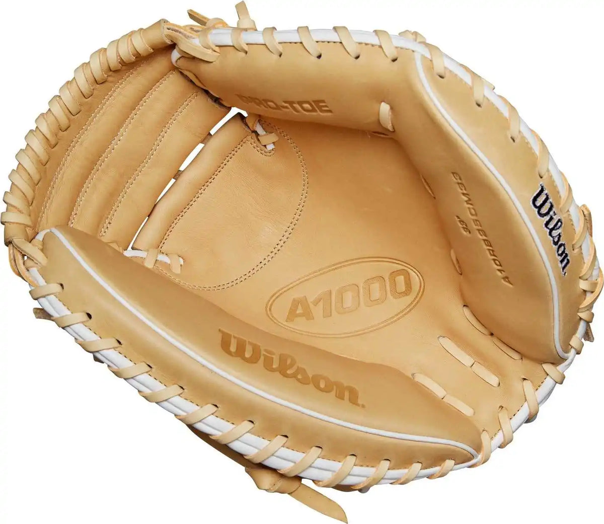 Wilson A1000 Cm33 33.00’’ Catcher’s Mitt Wbw10258933 - Blonde Black White - Cork / Right Throw